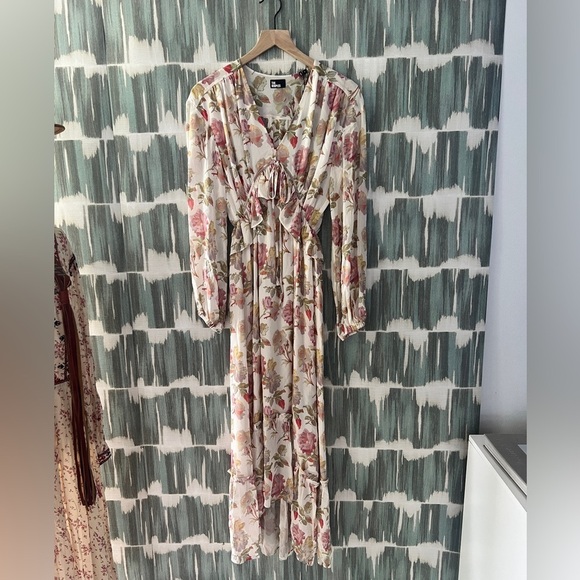 The Kooples - Long Printed Silk Maxi Dress - Picture 8 of 11